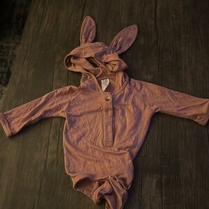 Kate Quinn Dusty Rose Bunny Ear Bodysuit